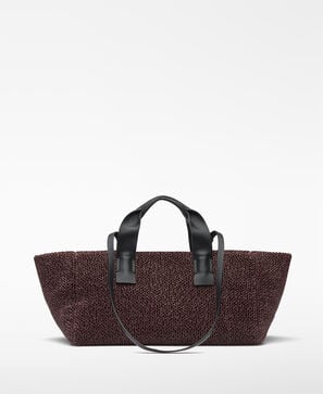 Raffia texture Dorna basket bag