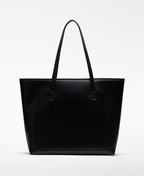 Leather-Non-Leather shopper bag woman