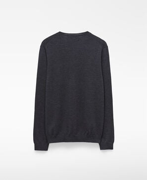 Merino wool V-neck sweater