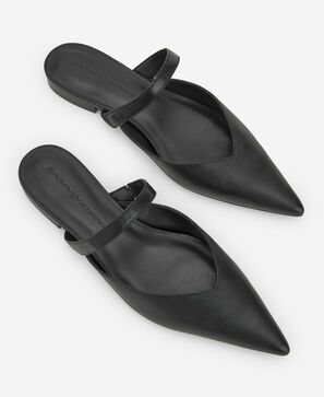 Zapato negro piel destalonado