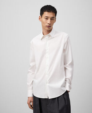 Slim fit cotton shirt man