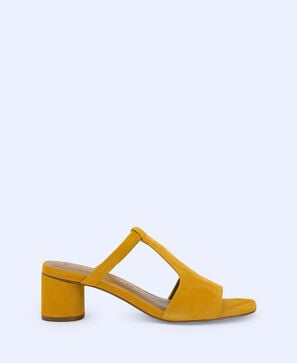 Sandalias mule en ante