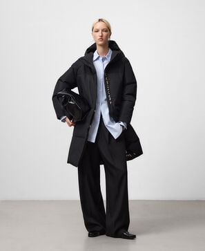 Langer Steppmantel für Damen