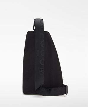 Nylon flap crossbody