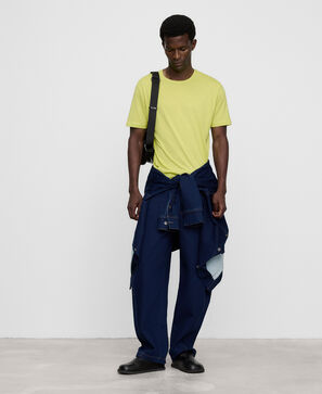 Regular fit cotton and lyocell T-shirt