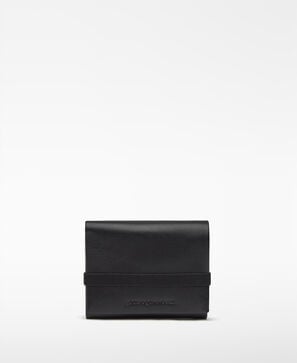 Cartera tr&iacute;ptico piel