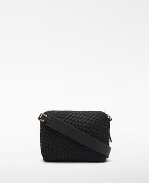 Braided fabric medium crossbody woman