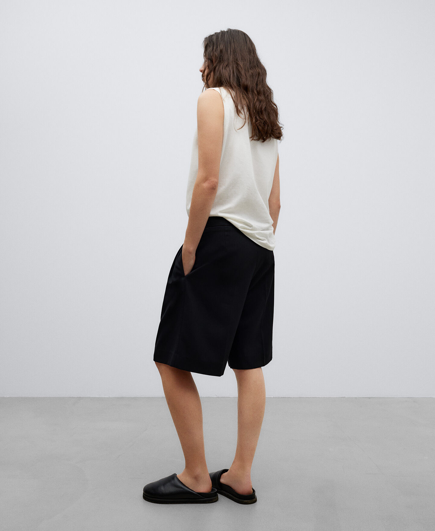 Bermuda hotsell femme noir