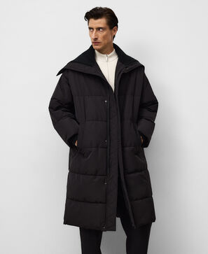 Abrigo oversize acolchado hombre