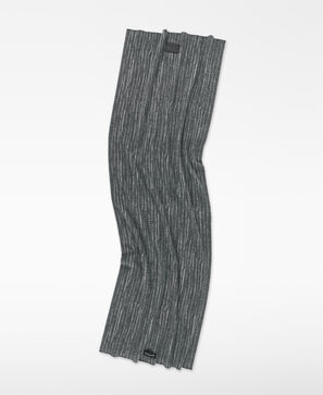 Wool scarf with irregular stripes man
