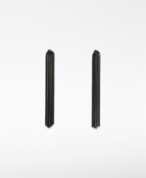 Thin chain earrings woman