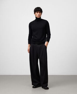Merino wool turtleneck sweater man
