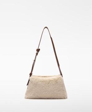 Faux fur Mica shoulder bag woman