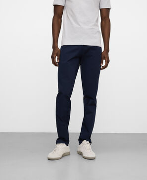 Cotton slim fit chino trousers
