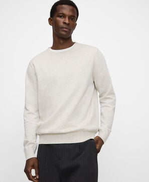 Organic cotton regular fit knit sweater