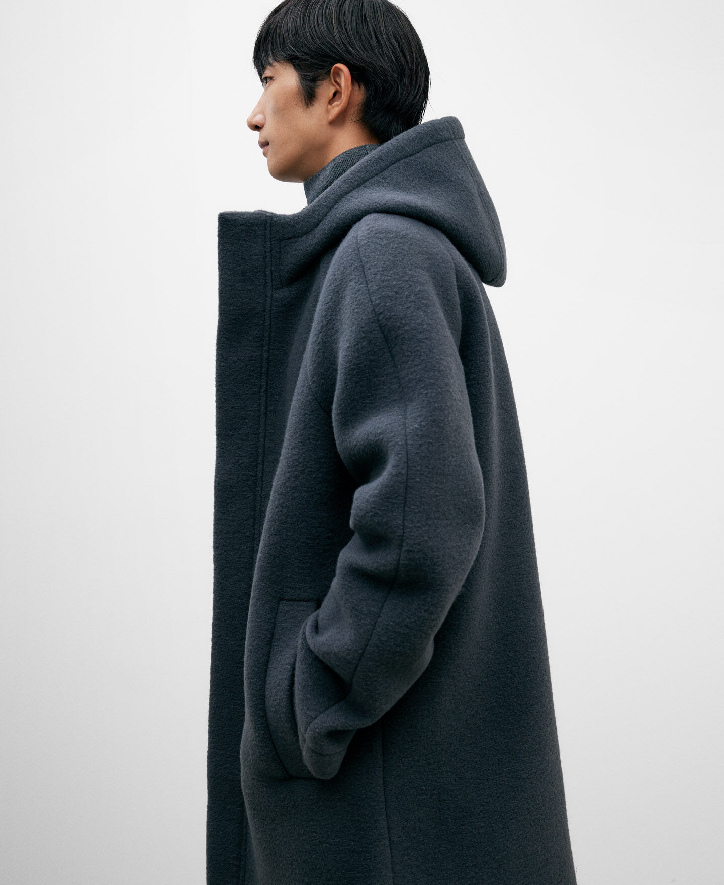 Caban clearance capuche homme