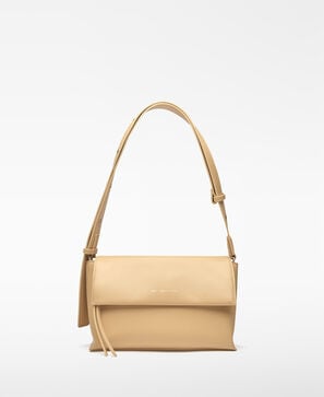 Leather-Non-Leather shoulder bag woman
