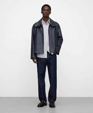 Cotton regular fit striped shirt