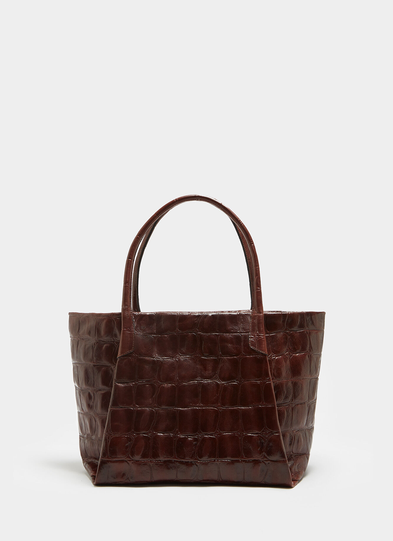 Crocodile shopper bag top