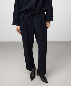 Pantalón jogger rayas mujer