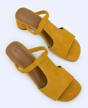 Sandalias mule en ante