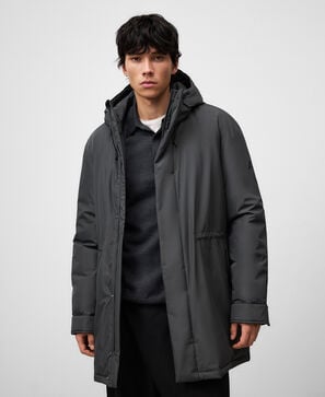 Parka acolchada con capucha hombre