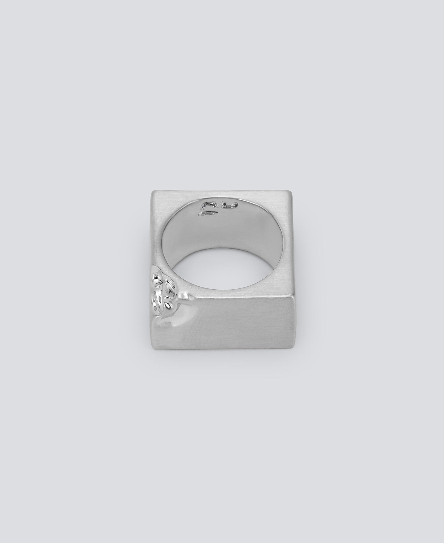 Bague carr e argent e femme