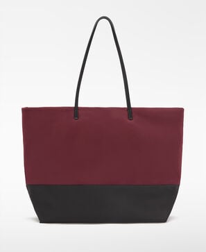 Ori&oacute;n nylon two-tone large shopper bag
