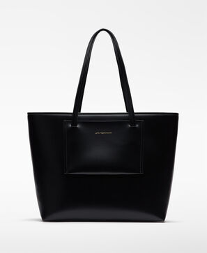 Leather-Non-Leather shopper bag woman