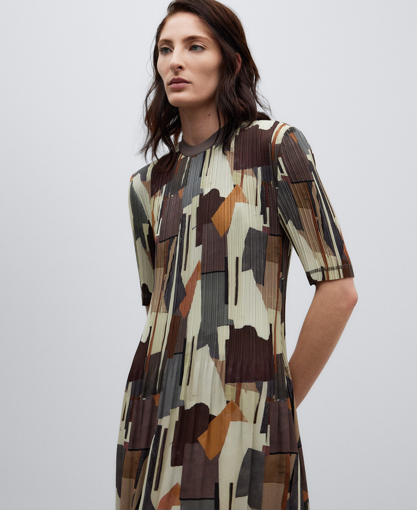 Zara crinkle dress sales