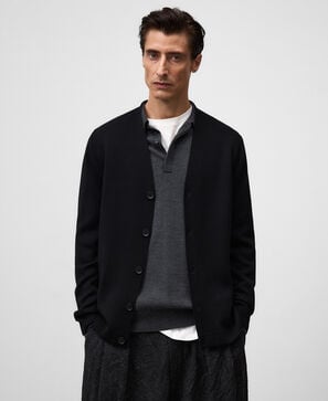 Knit cardigan man