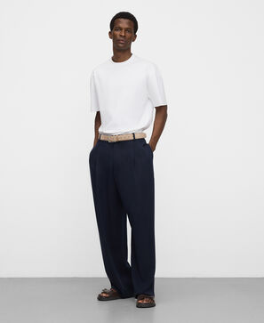 Organic cotton raw-edge T-shirt