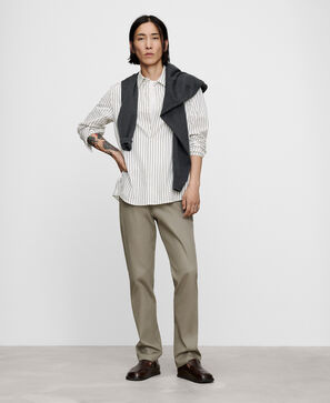 Regular fit microtexture chino trousers