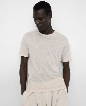 European linen regular fit T-shirt