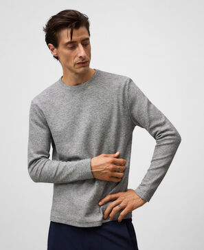 Camiseta microtextura algodón hombre