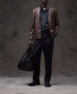 Black tailored trousers man