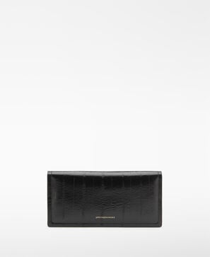 Ori&oacute;n eel-embossed long wallet