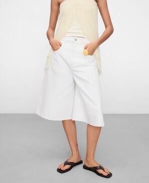 Bermuda larga denim algod&oacute;n