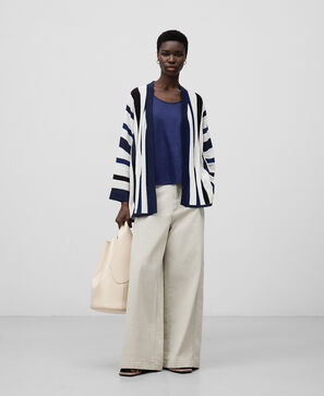 European linen sleeveless T-shirt woman