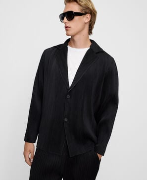 Crinkle blazer