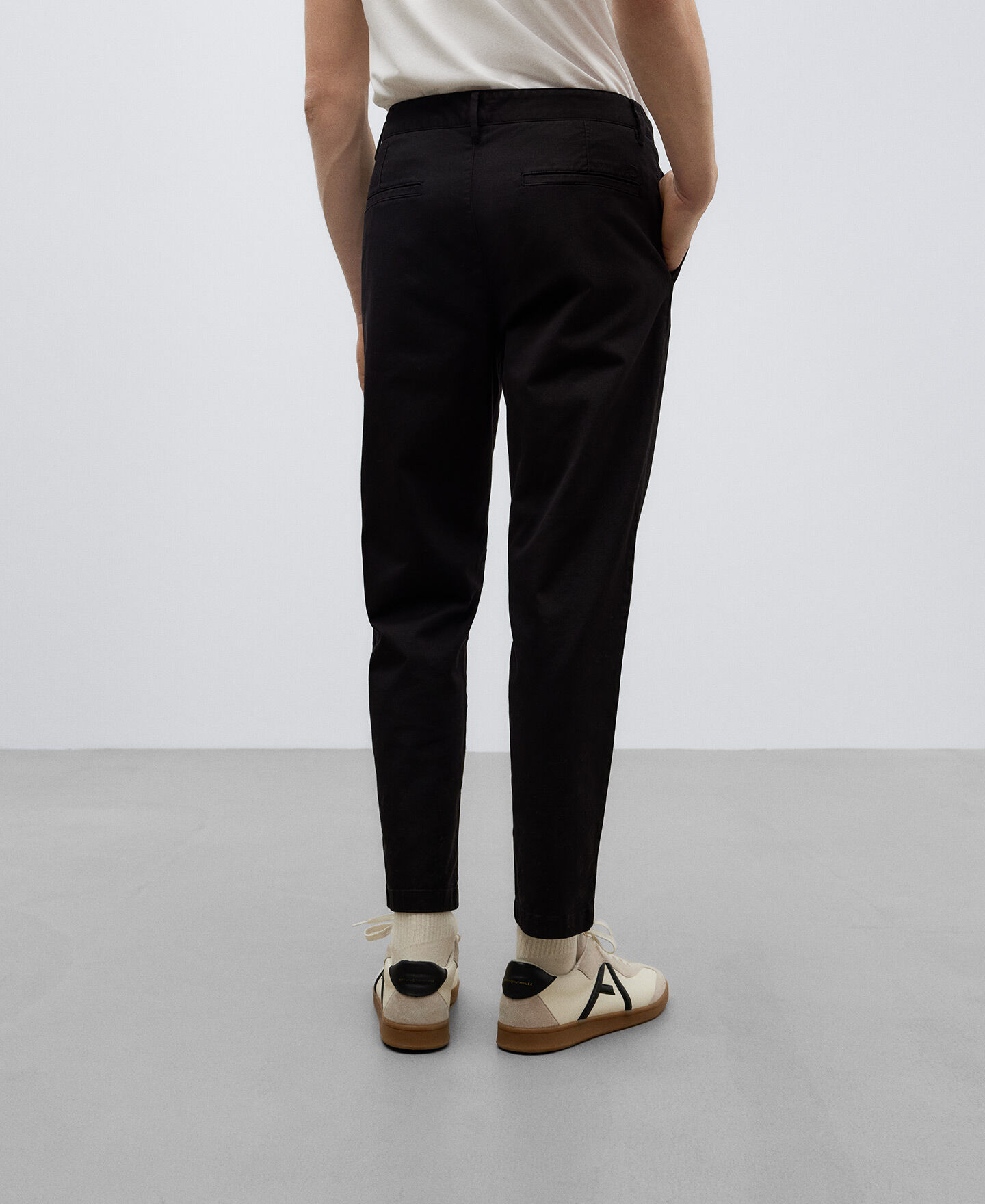 セール・キャンペーン cotton Black chino men for trousers Lサイズ