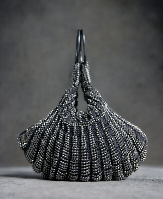 Clutch Handbag Adolfo Dominguez Clutch Beaded Cocktail Bag Woman