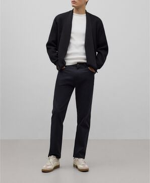 Cotton denim trousers man
