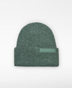 Gorro beanie punto canalé mujer