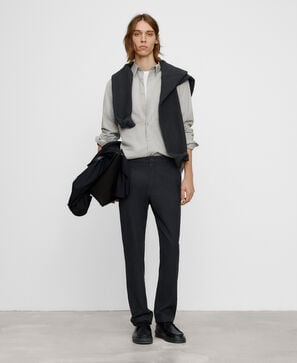 Regular fit jersey chino trousers