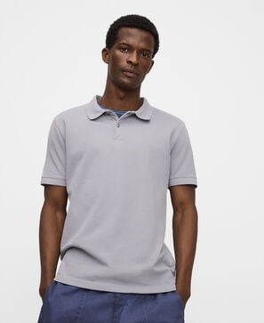 Regular fit organic cotton piqu&eacute; polo