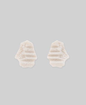 Resin brick earrings woman