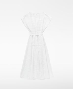 Vestido bordado ingl&eacute;s escote pico