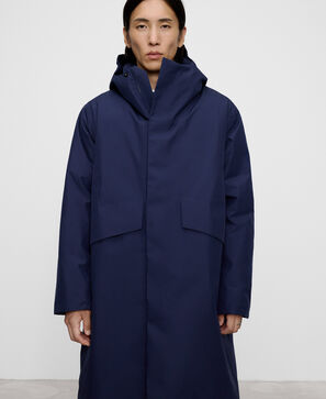 Padded heat-sealed long parka
