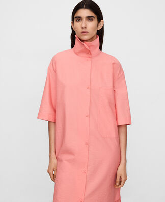 pink spread collar dress shirt Collars & Co Apex Performance Dress Shirt Light Pink Twill / Large